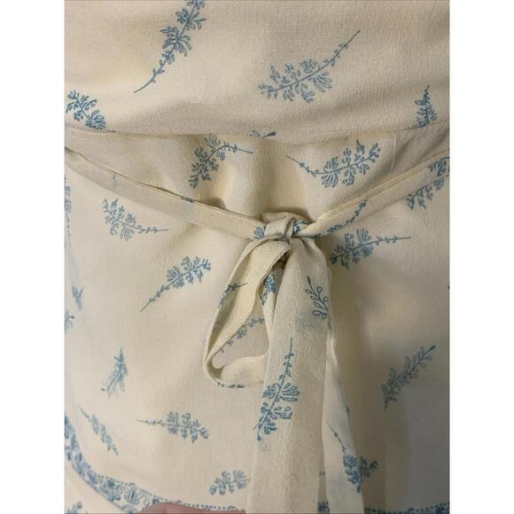 Kenzie 2 Piece Top & Skirt Set Y2K Boho 100% Silk Sz 4 Lined Side Zip - Picture 13 of 16